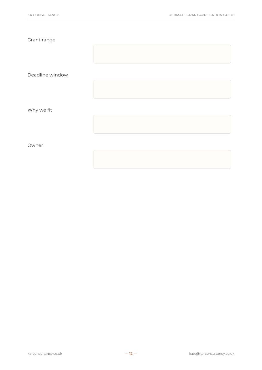 Preview page 2 of Ultimate Grant Application Guide